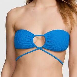 Victoria's Secret | Swim Mix & Match Multiway Halter Bikini Top Size XS Blue